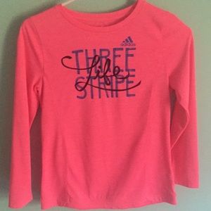 Adidas kids tee shirt long sleeve